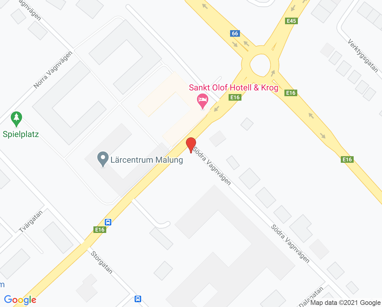 Karta till Vårdcentral Malung