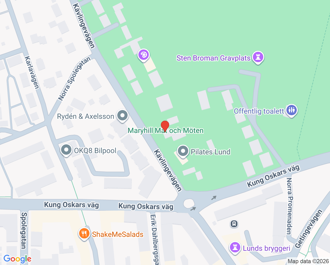 Karta till Clterapi, Lund