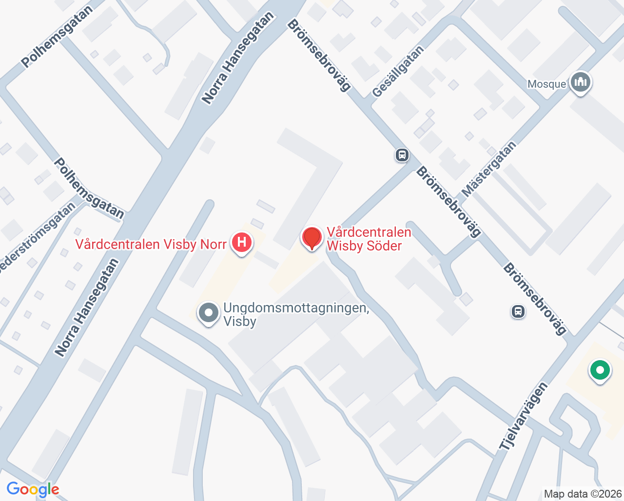 Karta till Got-IT Resurscenter, Visby