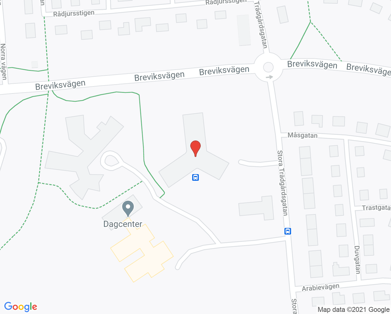 Karta till Alkoholmottagningen Västervik