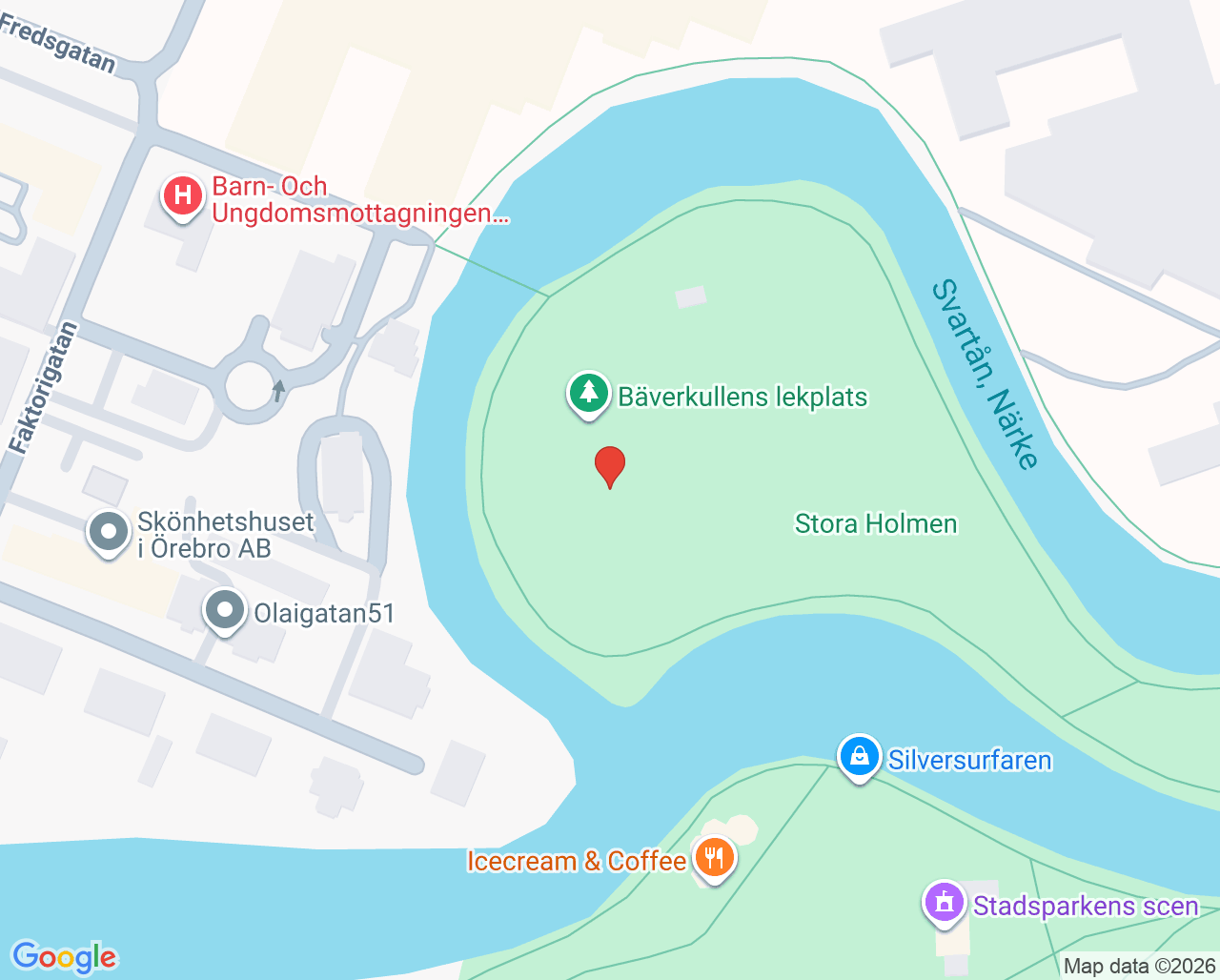 Karta till Neurologi Universitetssjukhuset Örebro, Örebro
