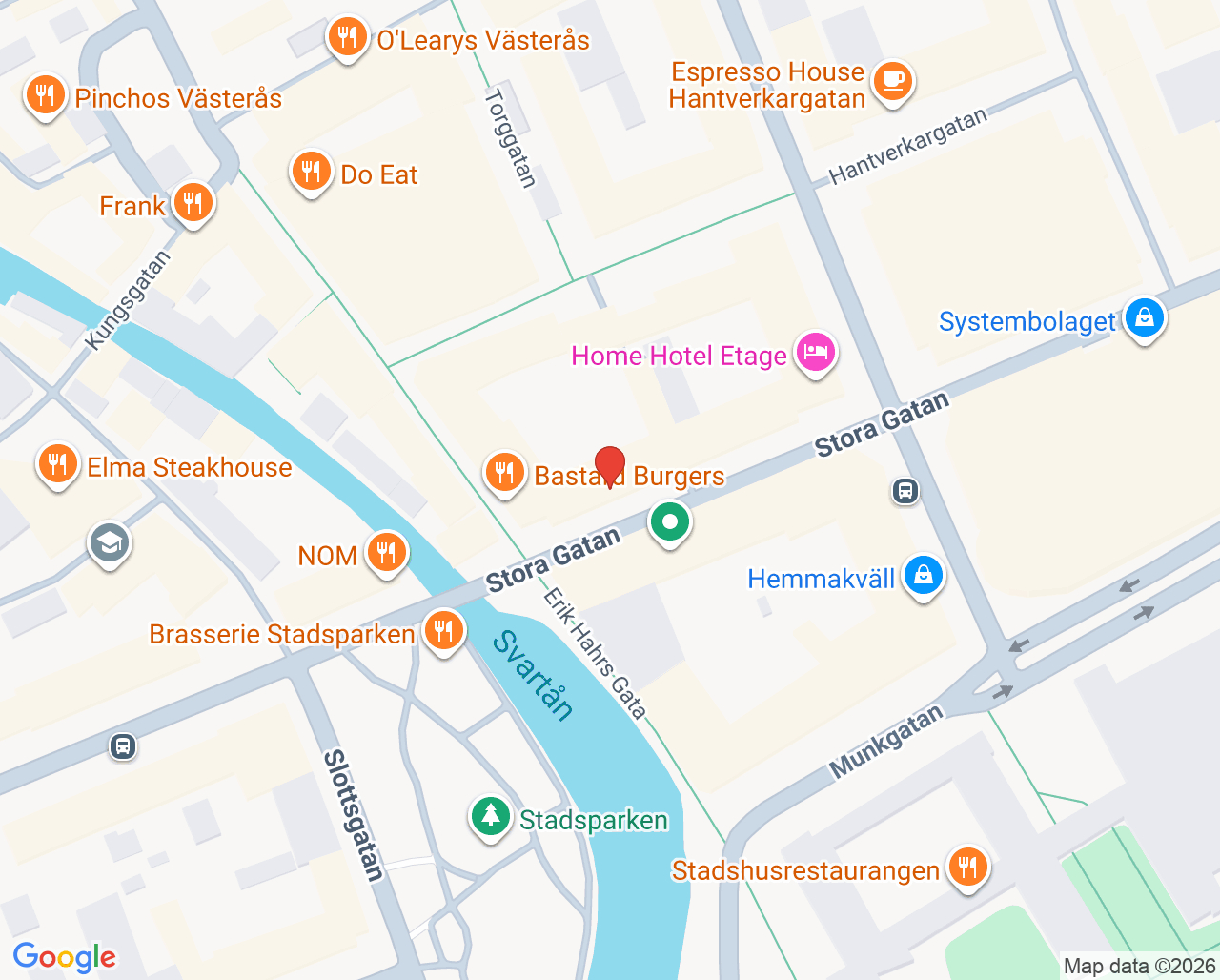 Karta till Citypraktiken Barnavårdscentral, Västerås