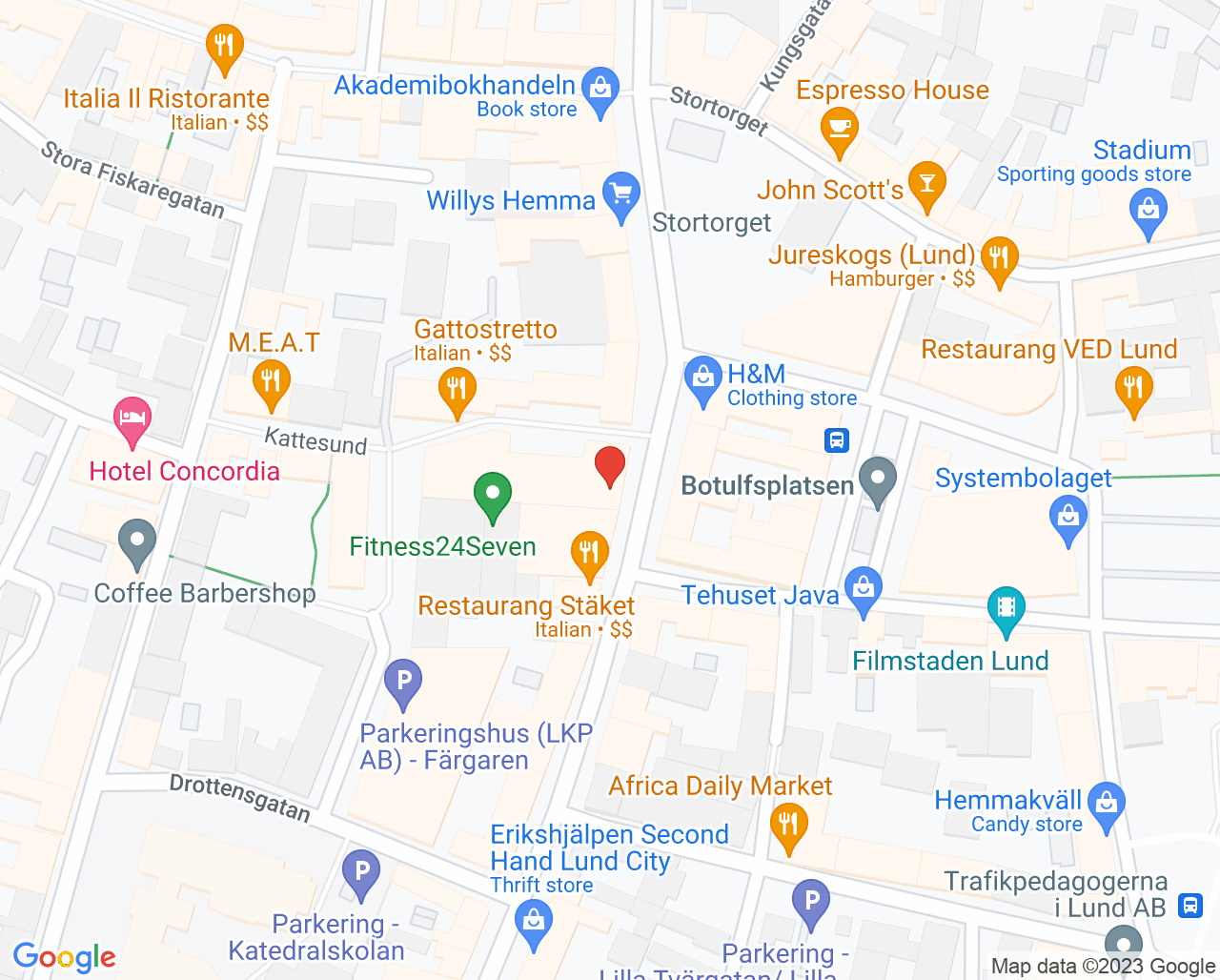 Karta till Kry Barnavårdcentral Laurentii