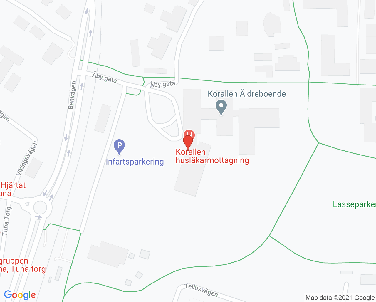 Karta till Barnavårdscentral Brottby