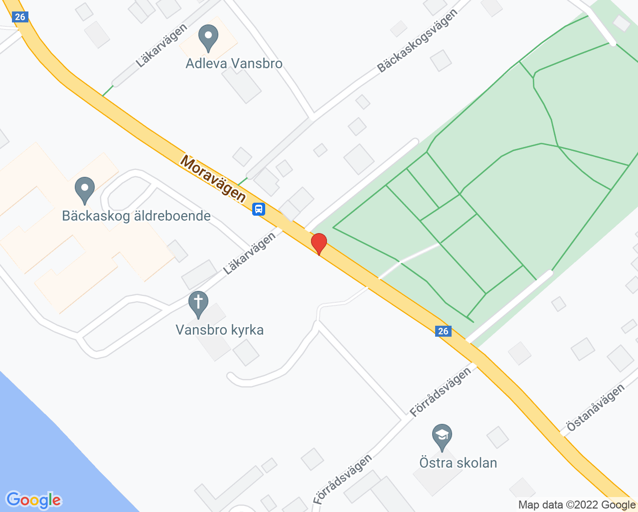 Karta till Folktandvården Vansbro