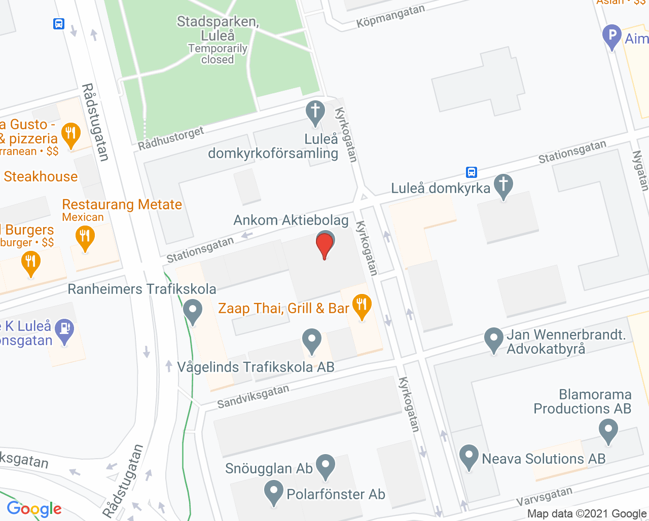 Karta till Limbra Luleå