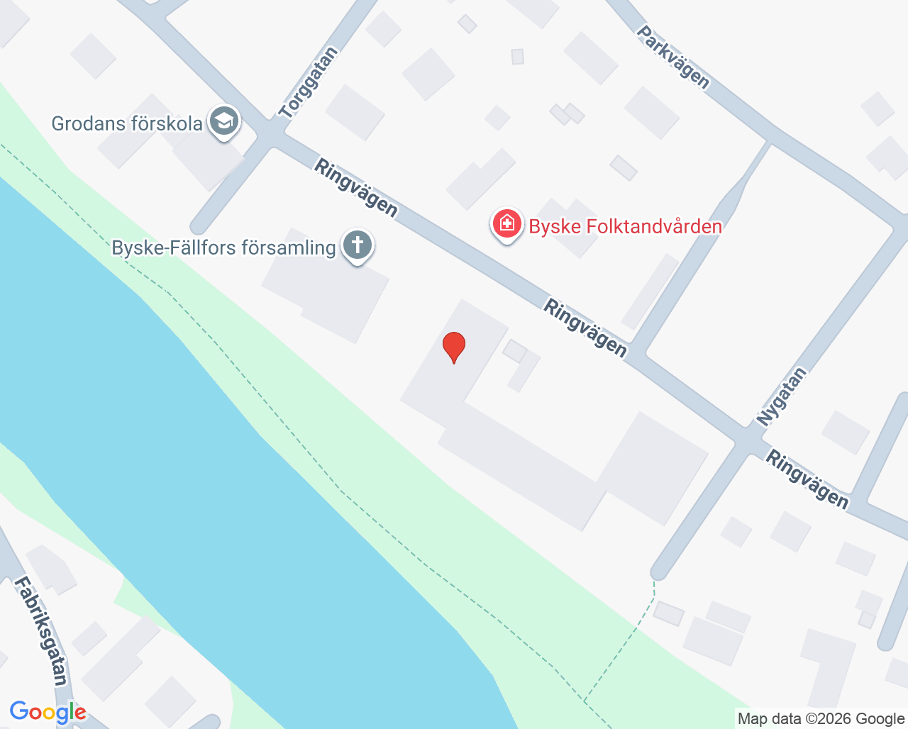 Karta till Folktandvården Byske