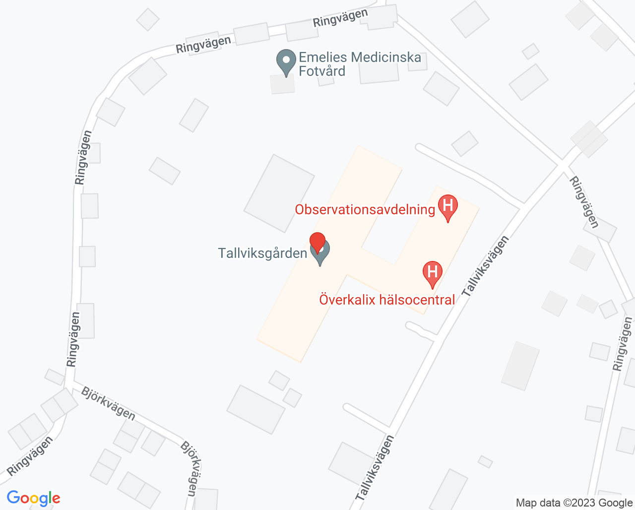 Karta till Folktandvården Överkalix