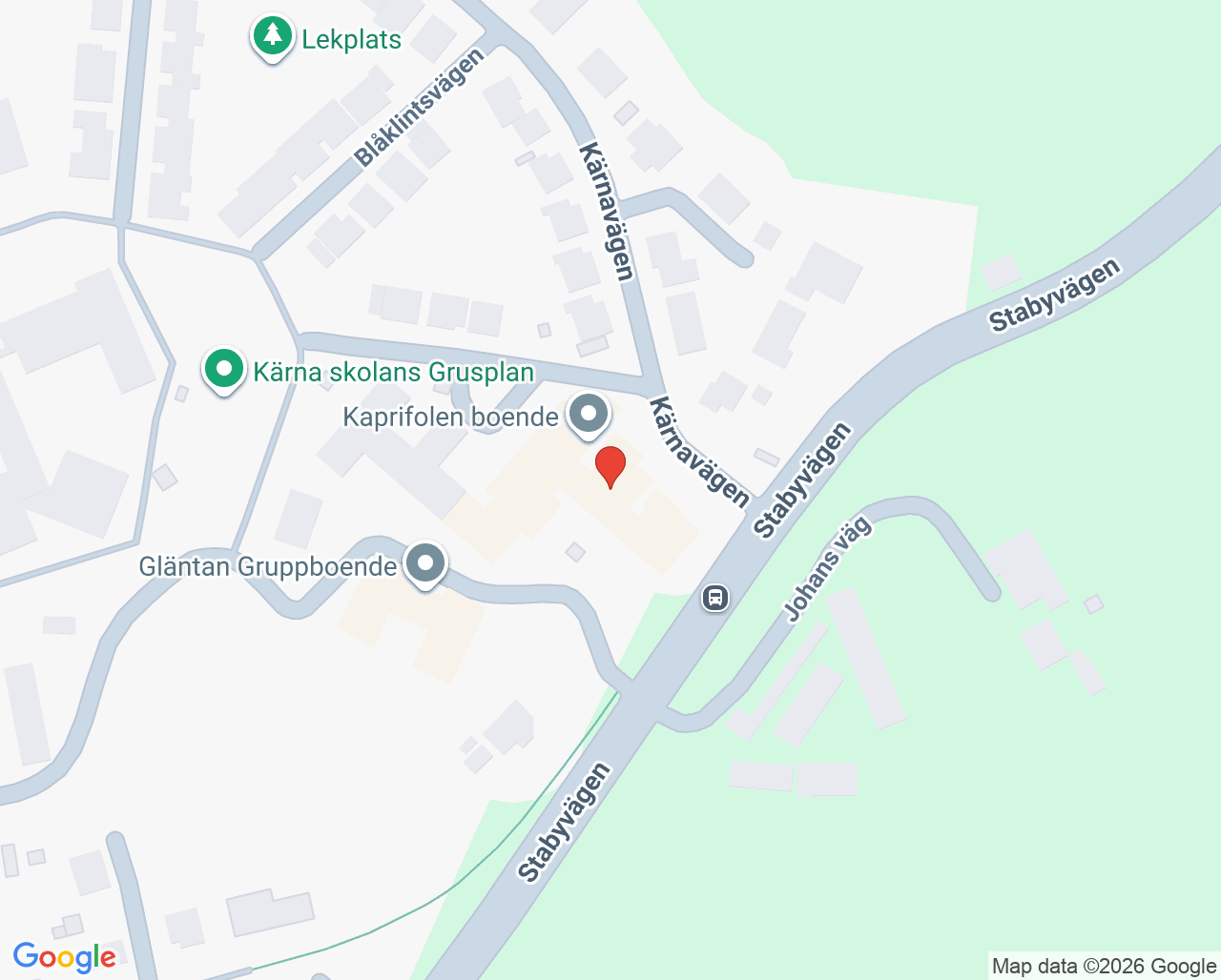 Karta till Vårdcentralen Kusten Kärna Filial, Kärna