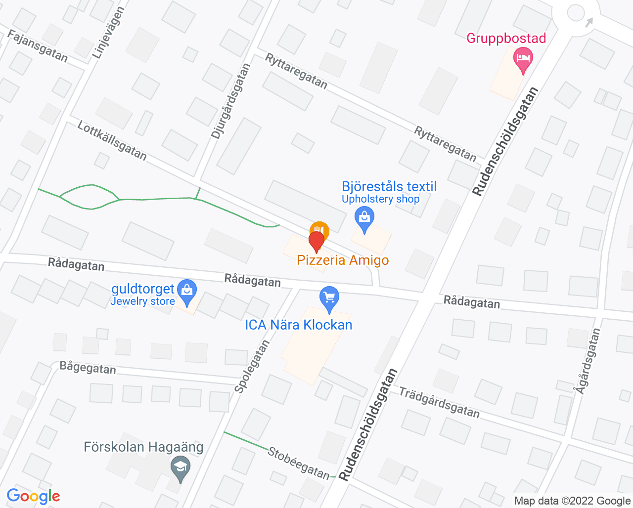 Karta till Sjukgymnastpraktiken i Lidköping, Lidköping