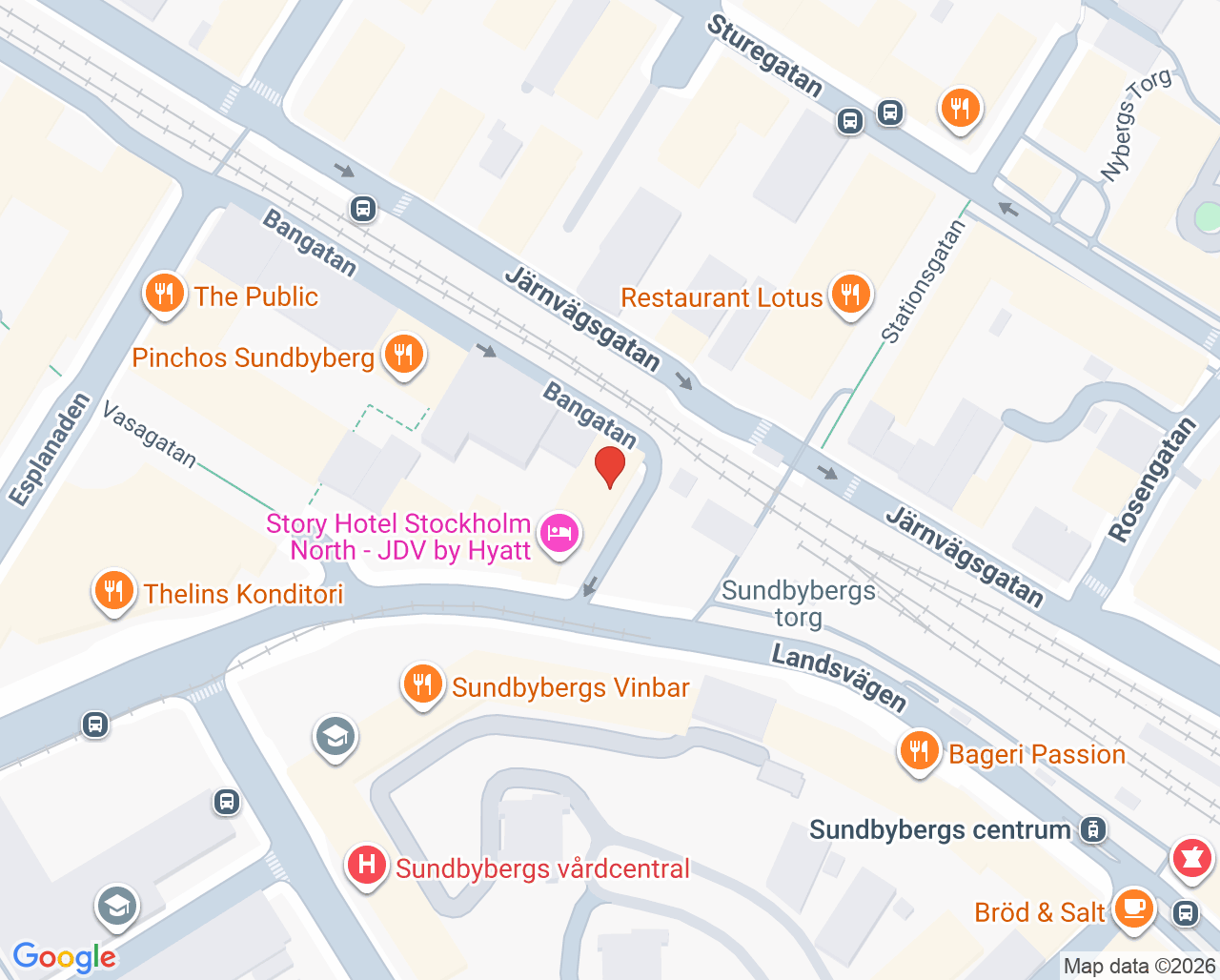 Karta till Sundbyberg Dental