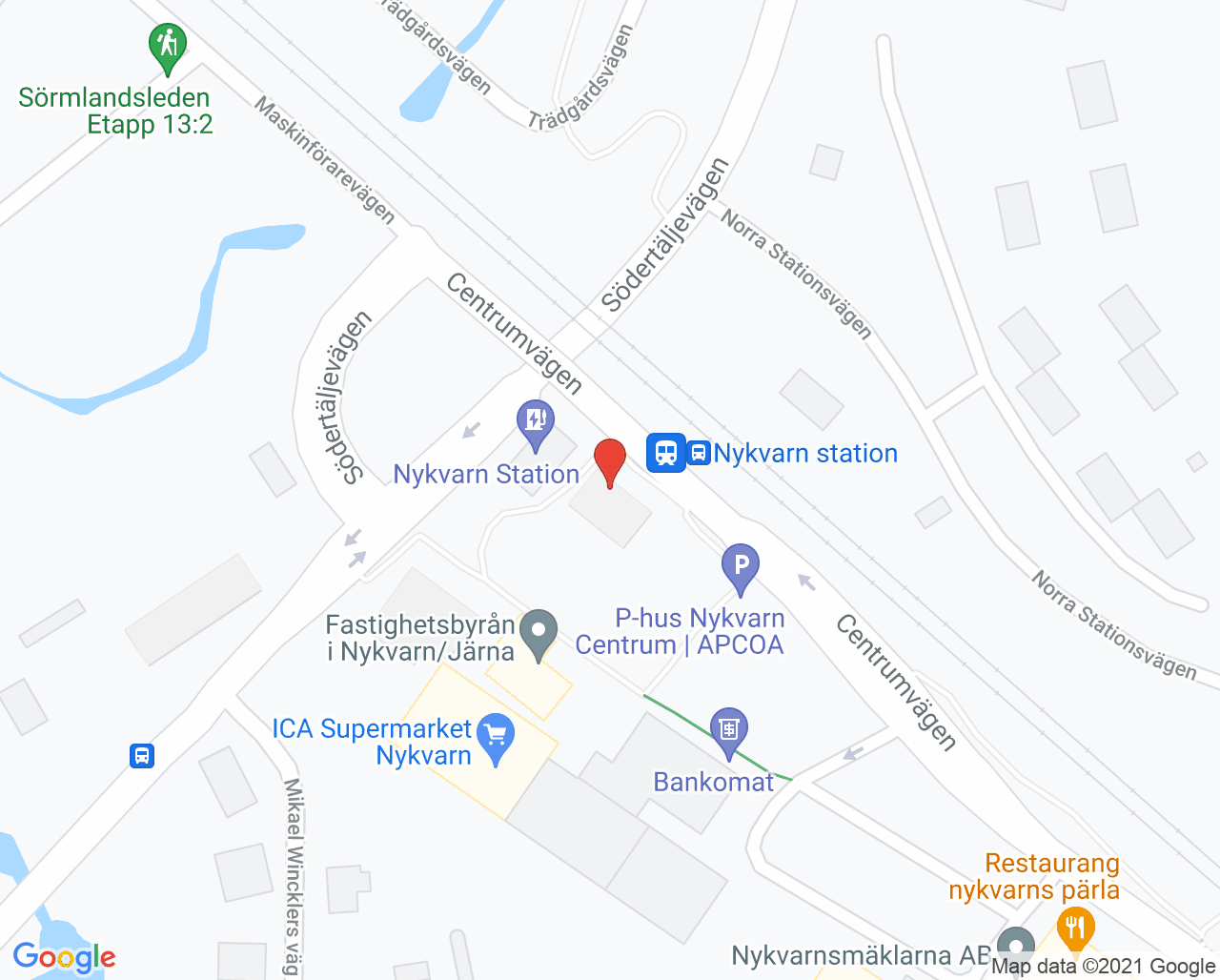 Karta till Mama Mia Nykvarn BVC
