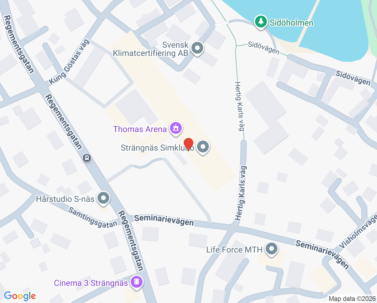 Karta till Vårdcentralen Mälarlunden Strängnäs, Strängnäs
