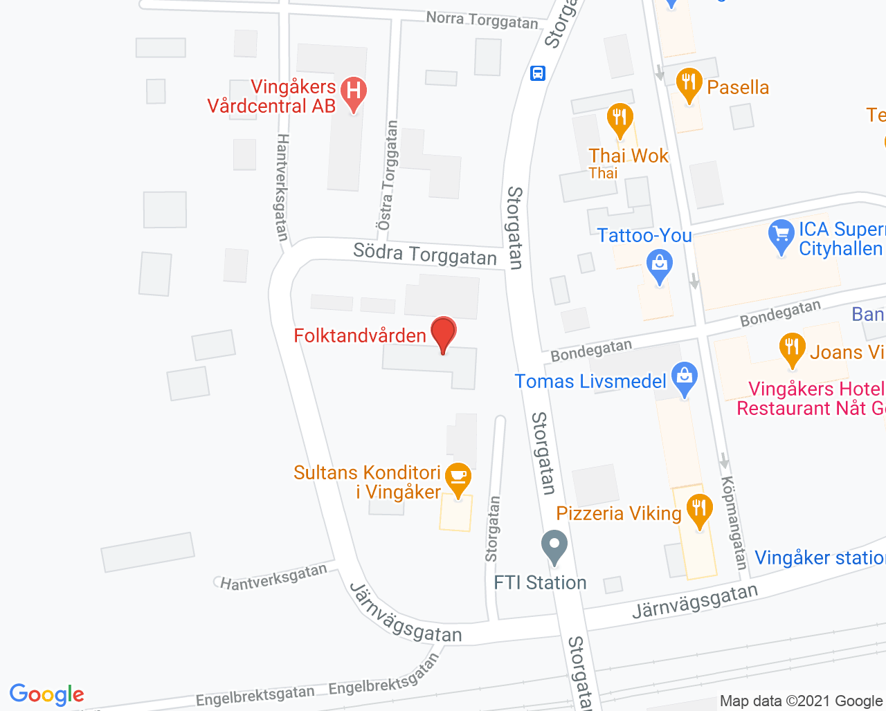 Karta till Folktandvården Vingåker, Folktandvården Sörmland AB