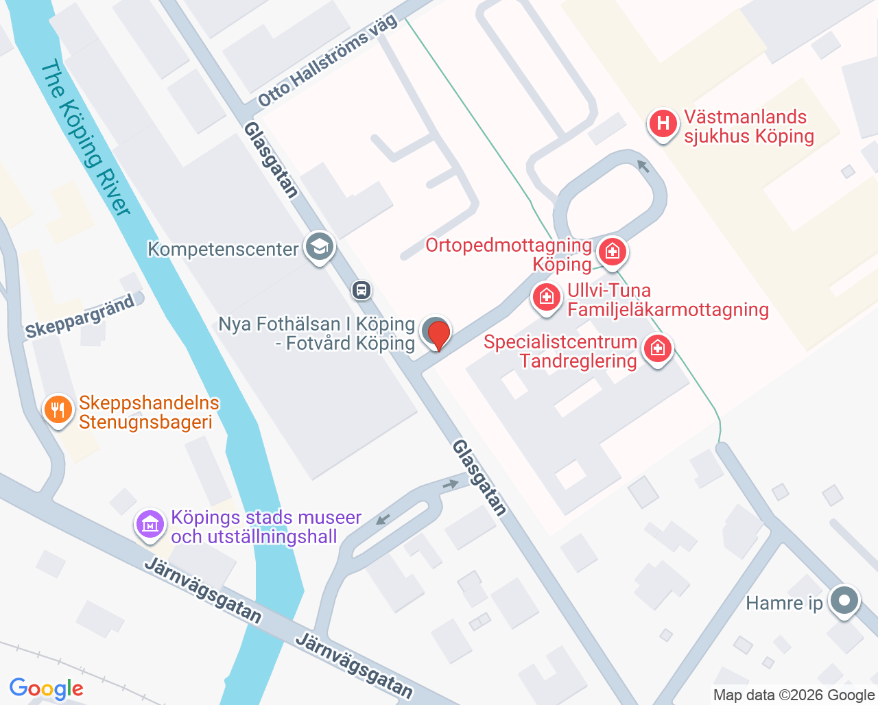 Karta till Ullvi-Tuna Distriktssköterskemottagning, Köping
