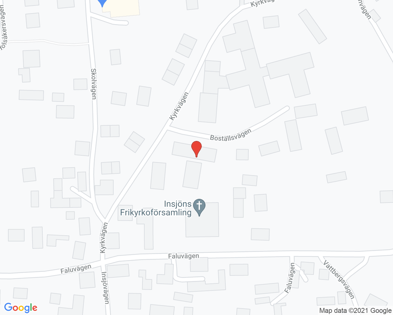Karta till Eldhs Tandvård, Insjön