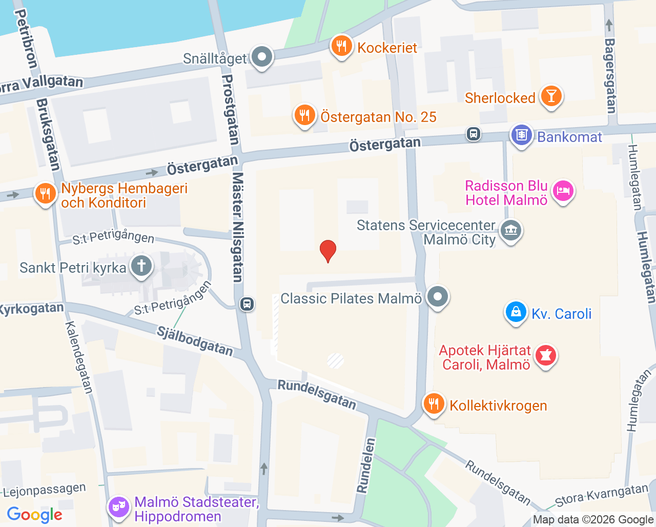 Karta till Barn- och ungdomspsykiatrimottagning bipolär och psykos Malmö