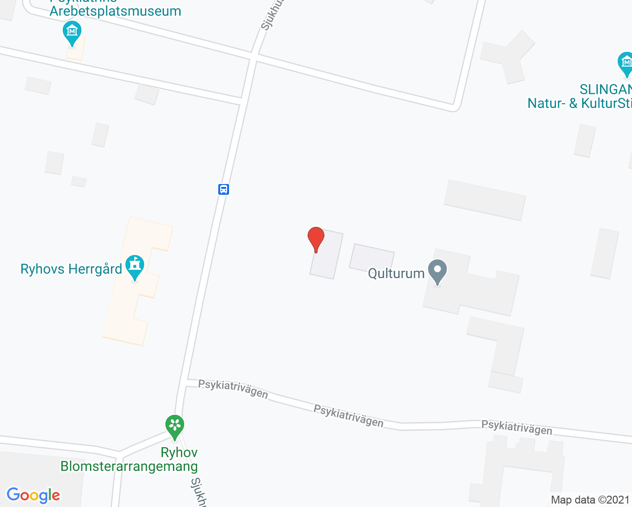 Karta till Onkogenetiska mottagningen Länssjukhuset Ryhov