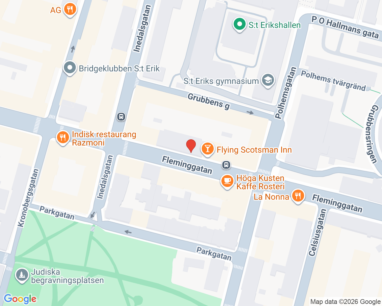 Karta till Teci Hill Psykoterapi