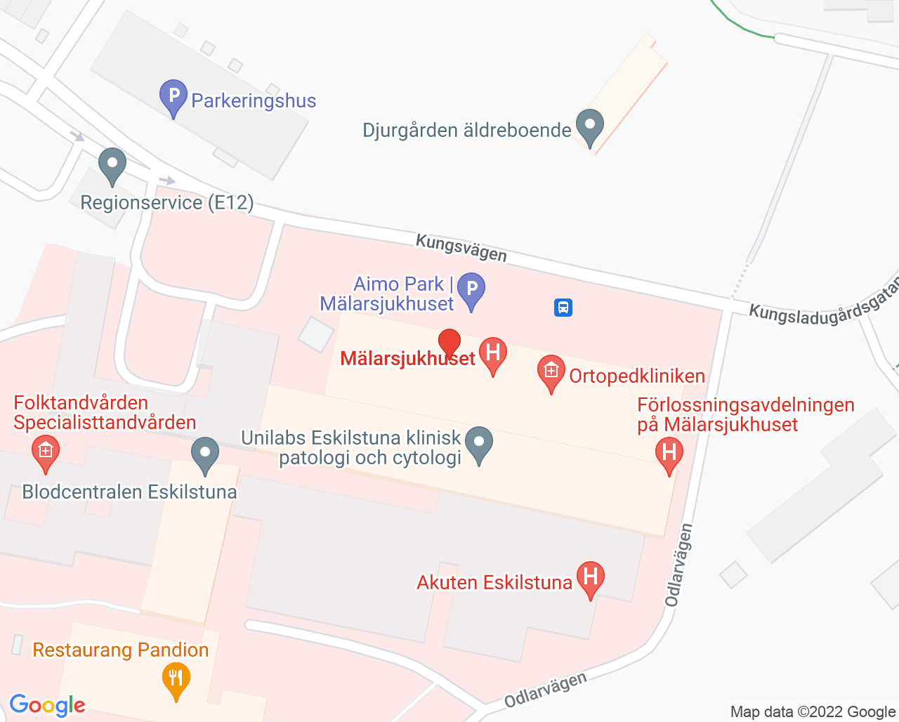 Karta till Hjärtsjukskötersketeamet Mälarsjukhuset, Eskilstuna
