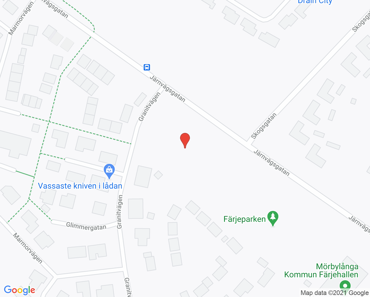 Karta till Mödrahälsovården familjecentralen Färjestaden