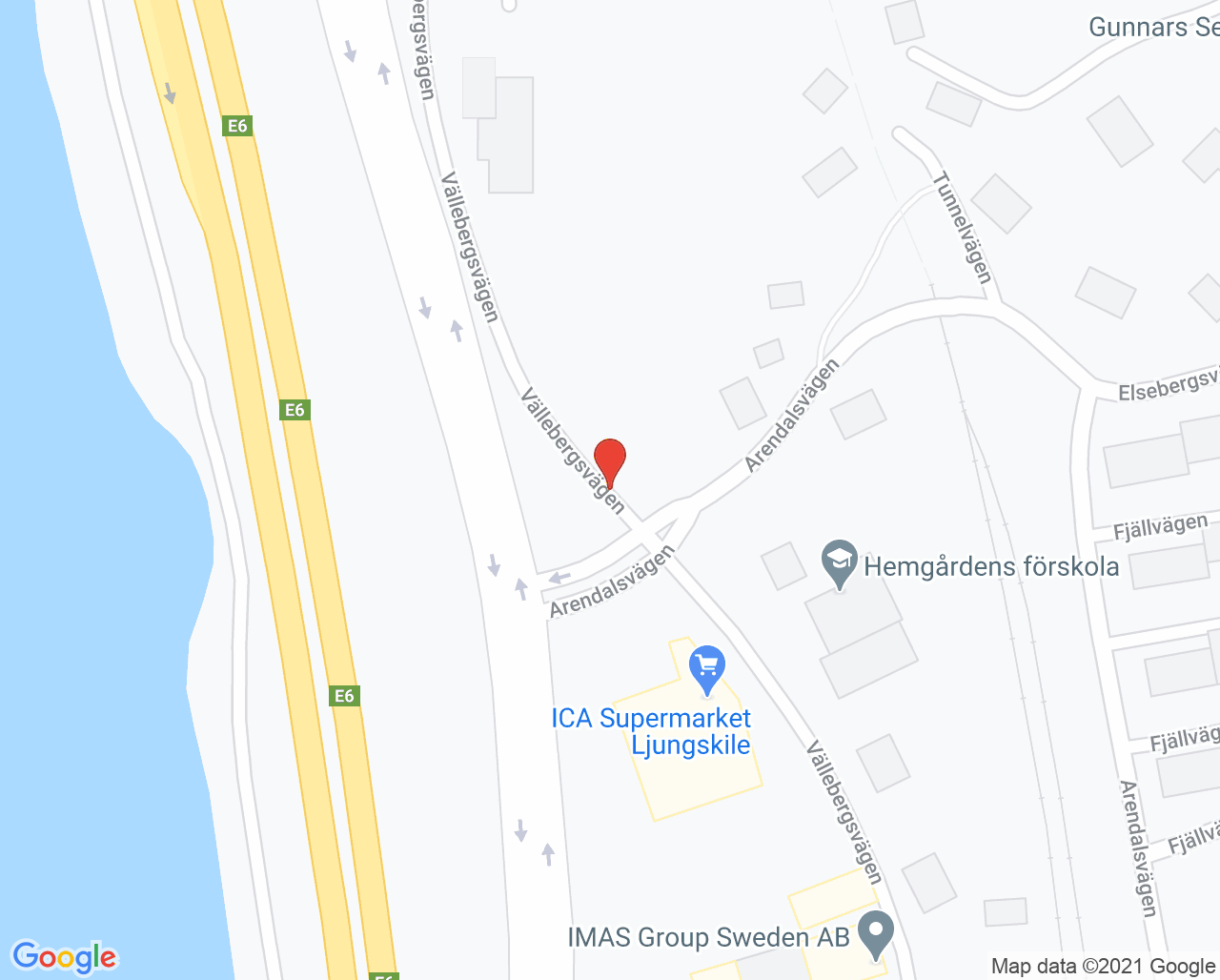 Karta till Folktandvården Ljungskile, Ljungskile