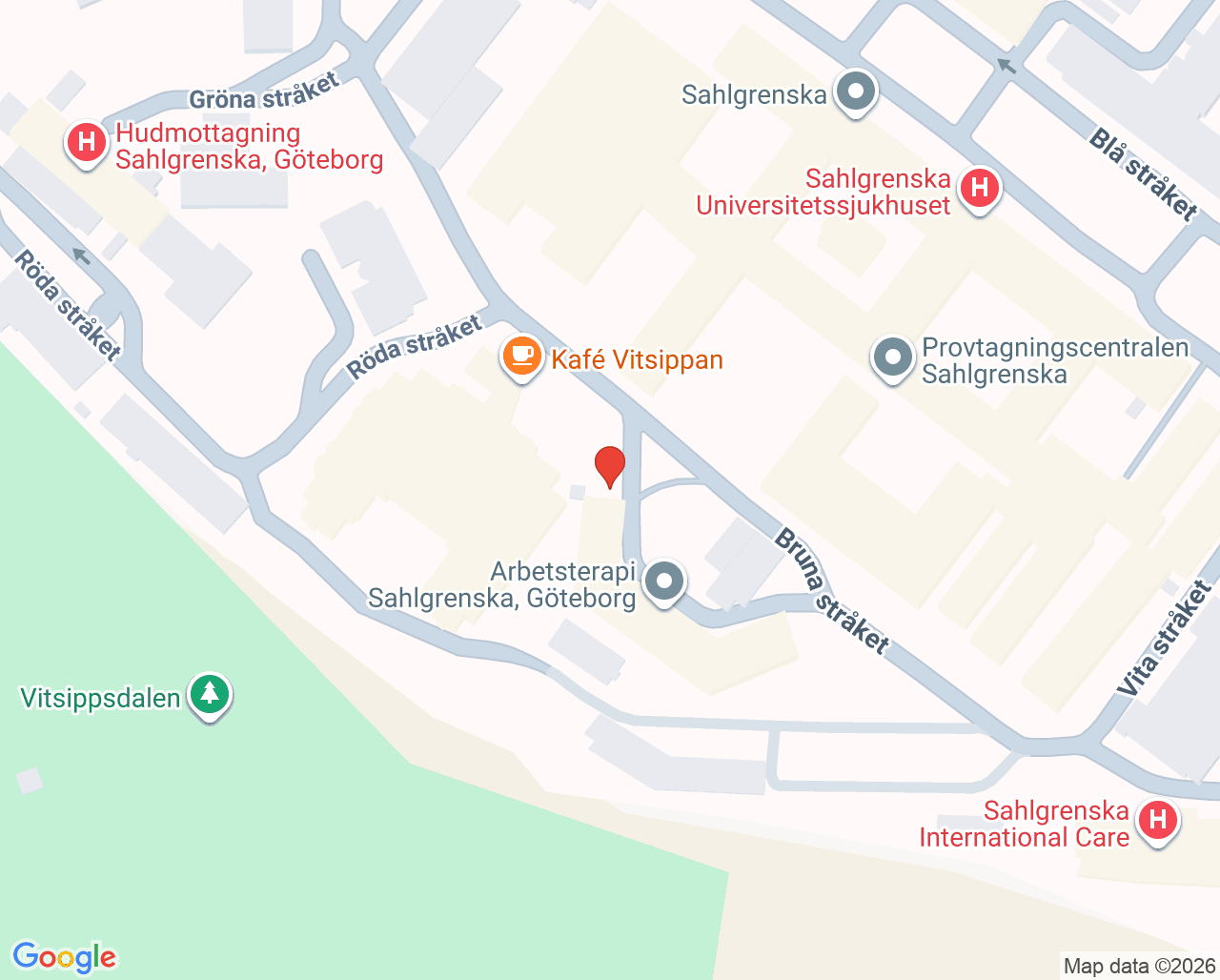 Karta till Organiserad prostatacancertestning, Göteborg