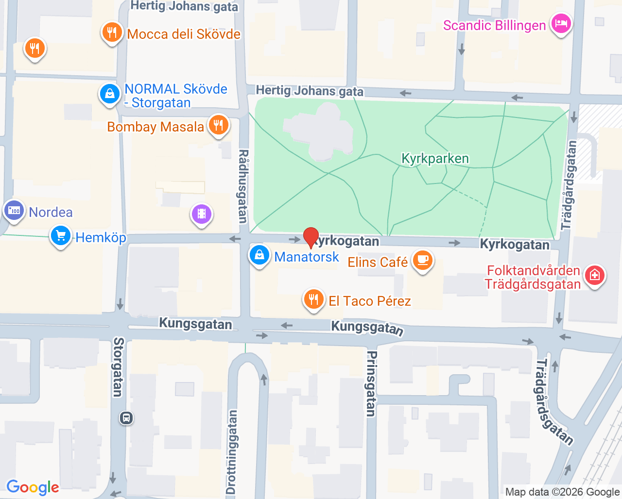 Karta till Skaraborg mottagning unga män
