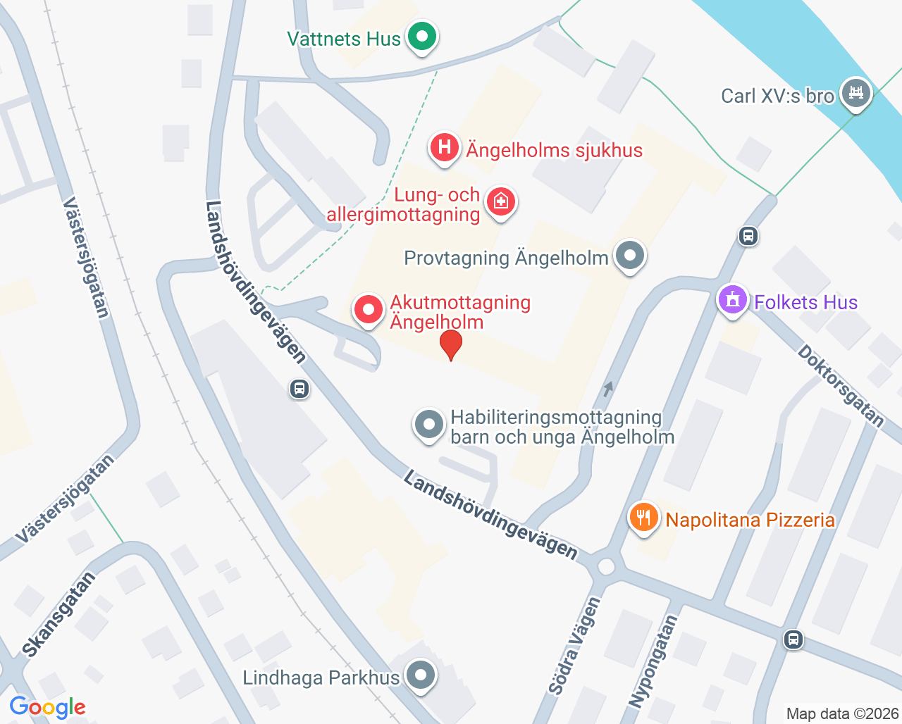 Karta till GeBlod Ängelholm