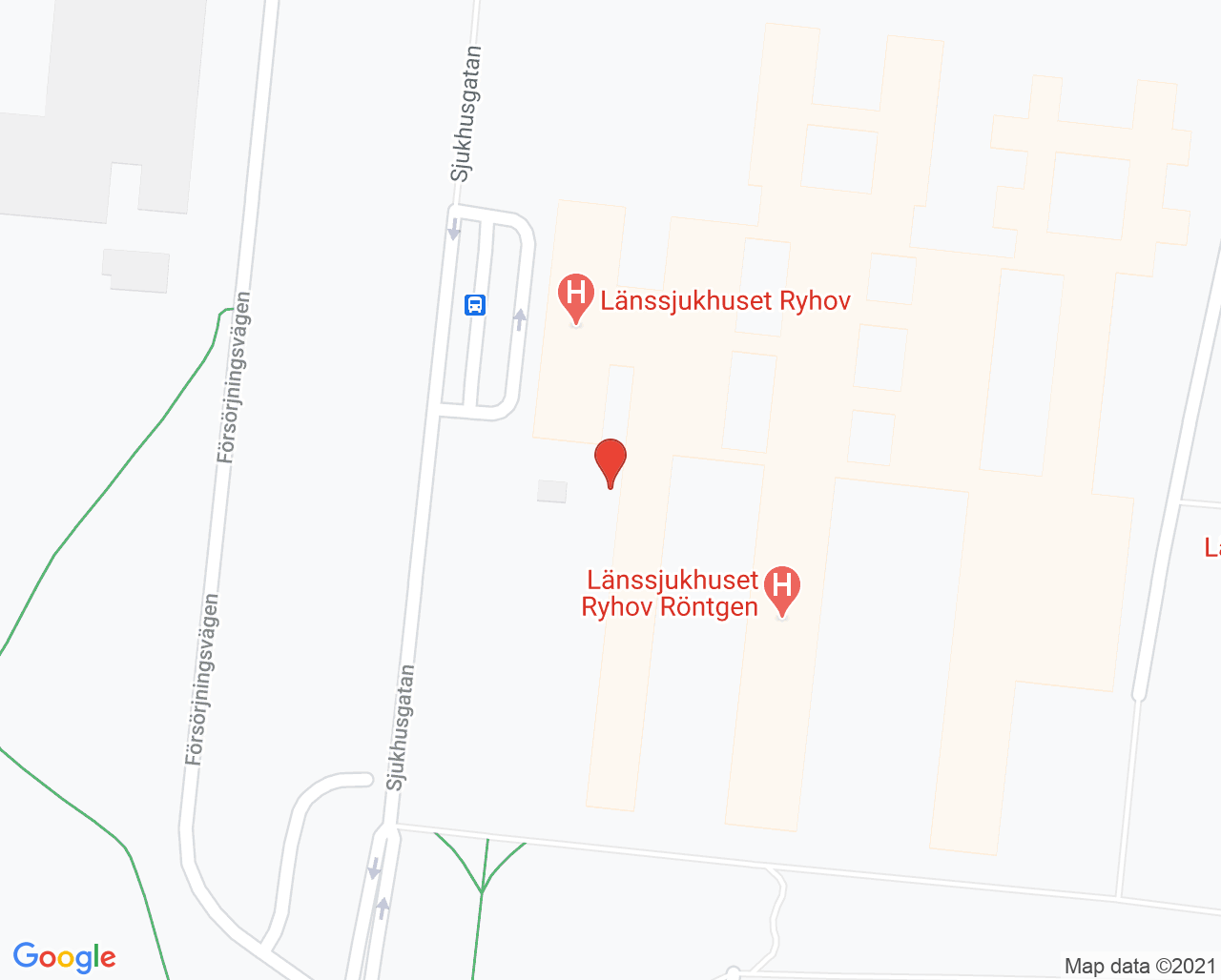 Karta till Akutmottagningen Länssjukhuset Ryhov, Jönköping