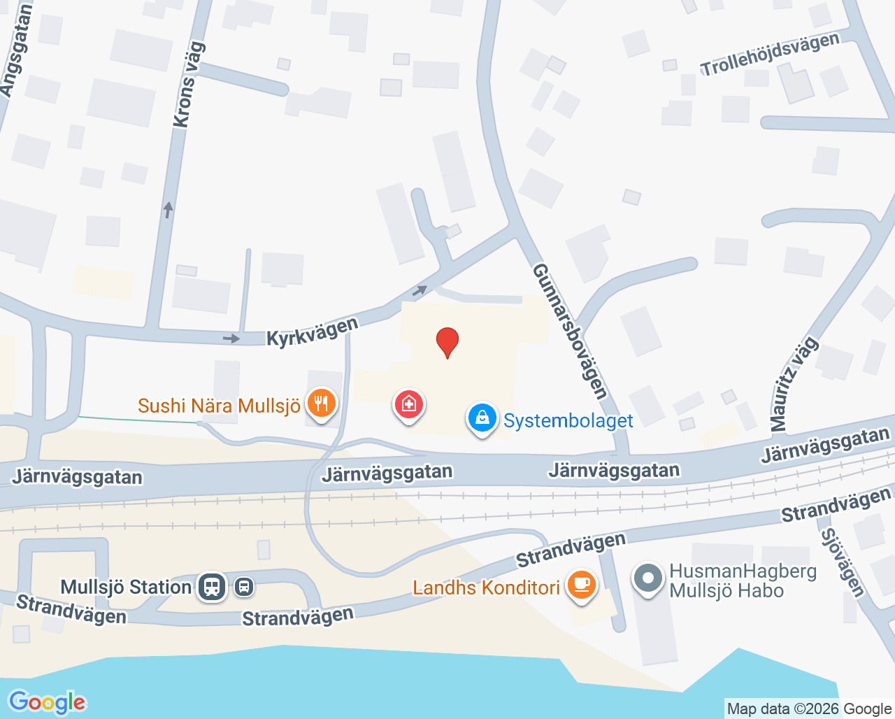 Karta till Mullsjö Folktandvård