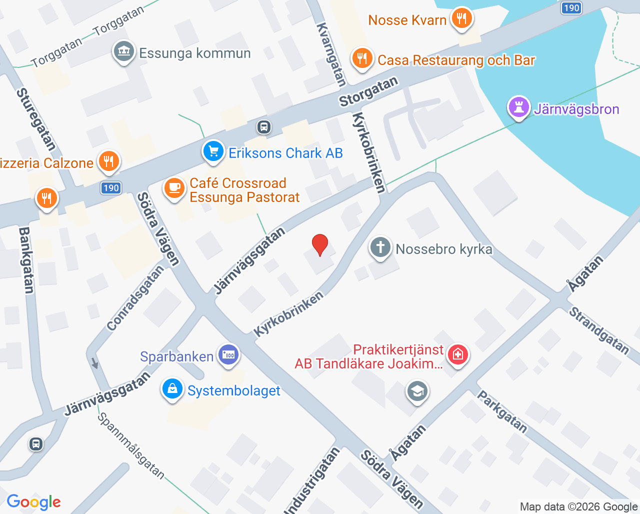 Karta till Doktor24 Essunga, Nossebro