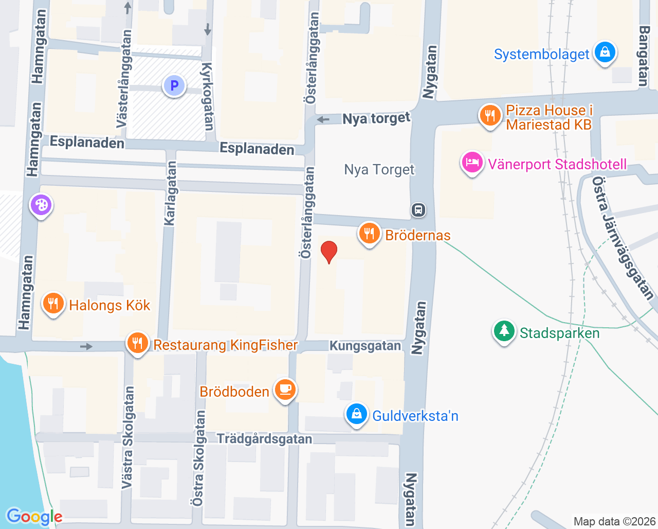 Karta till Doktor24 Mariestad, Mariestad