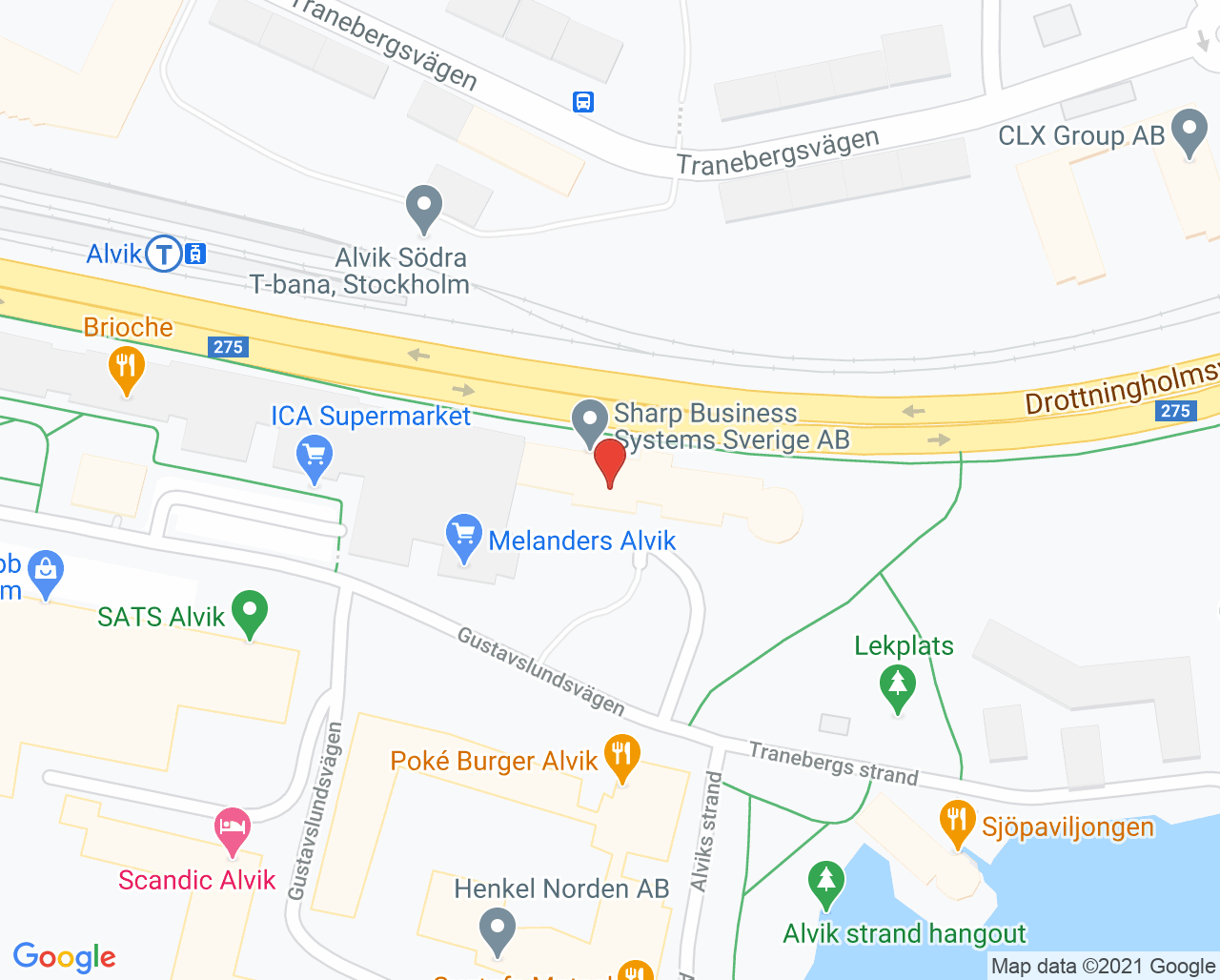 Karta till Limbra Bromma