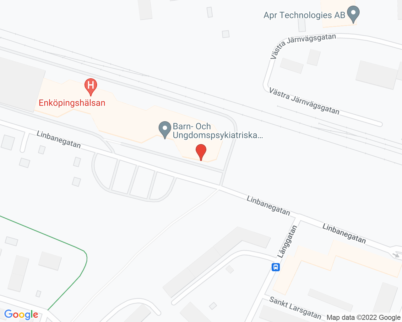 Karta till Barnavårdscentral Lille Skutt, Enköping
