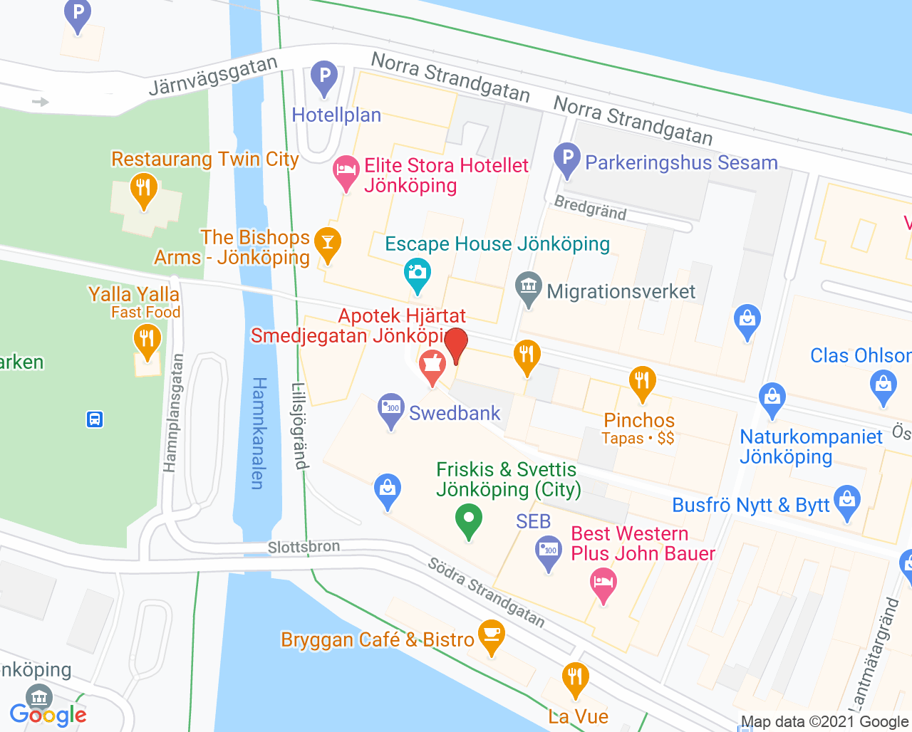 Karta till Vesalis Dental