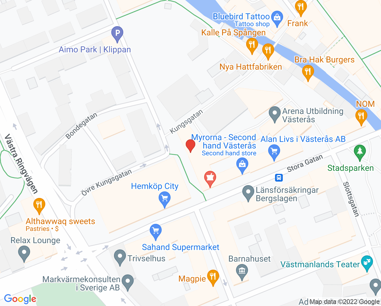 Karta till Fysiomedics