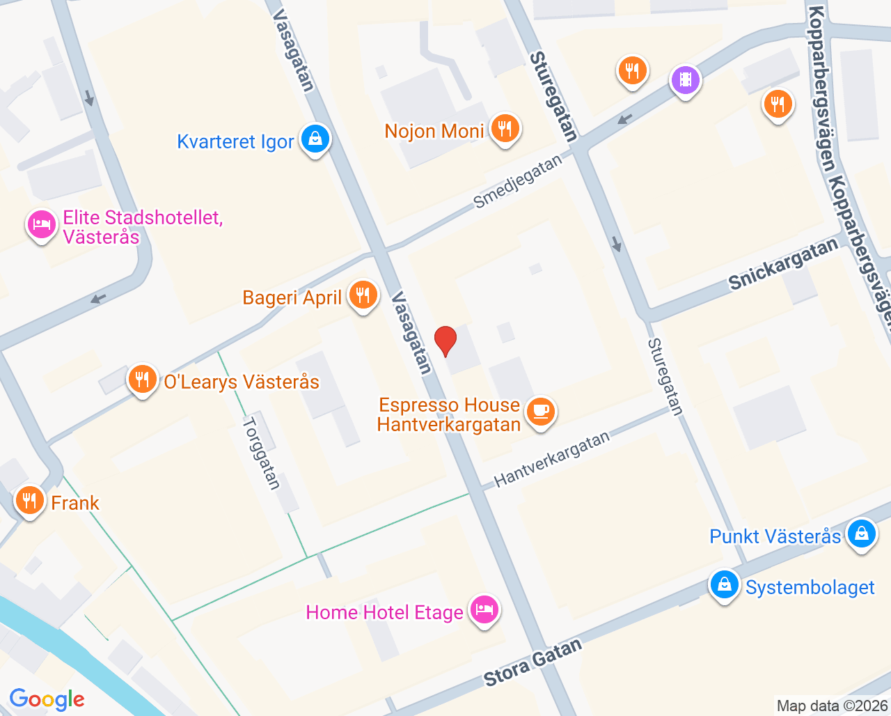Karta till Västerås Tandklinik AB