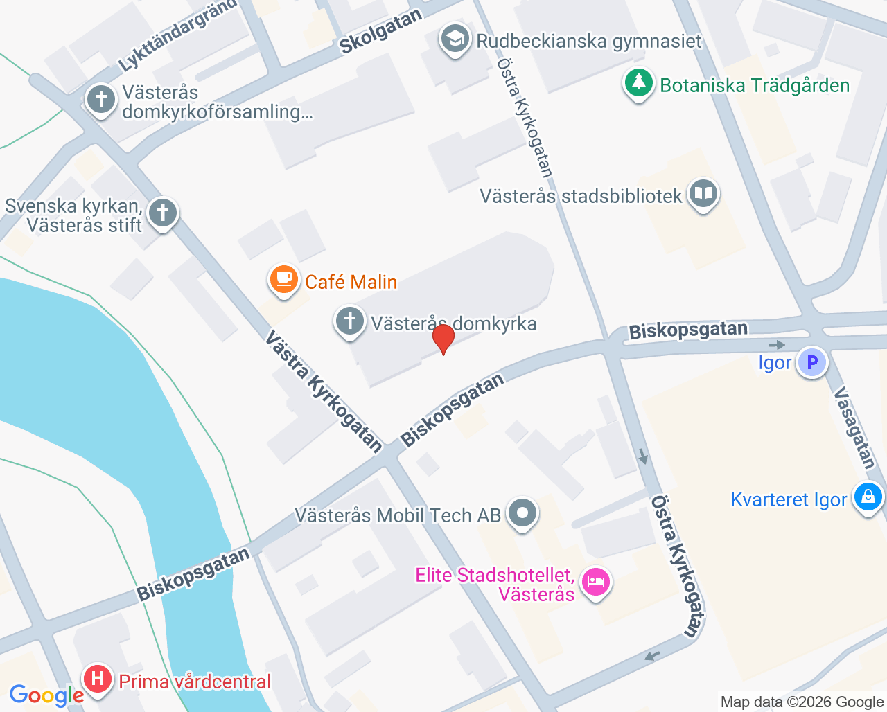 Karta till Vårdgarantienheten