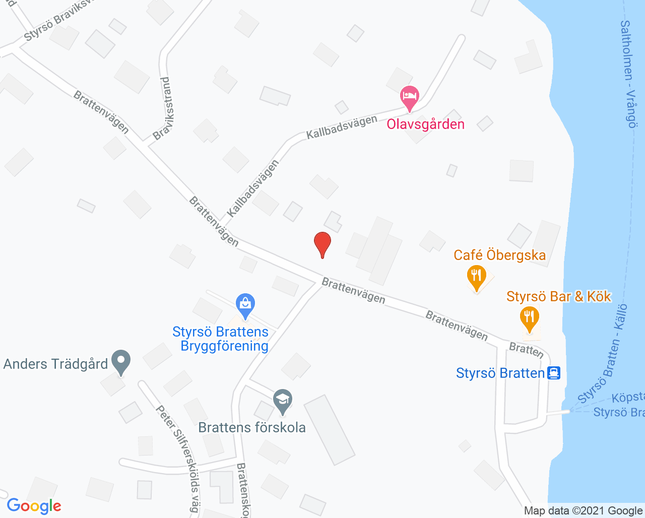 Karta till Folktandvården Styrsö Göteborg, Styrsö