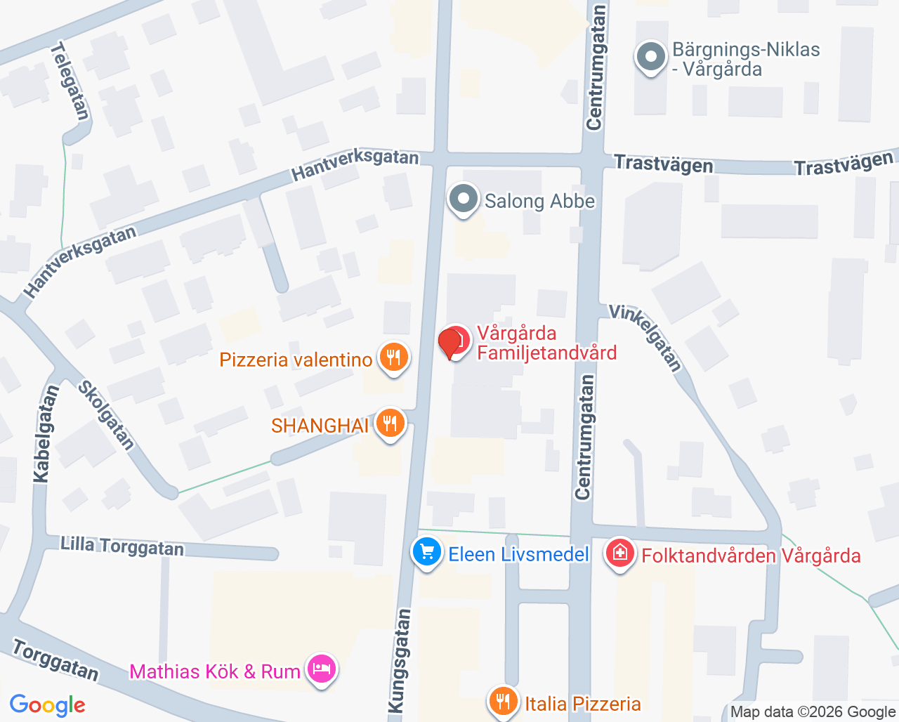 Karta till Mini-Maria Vårgårda, Vårgårda