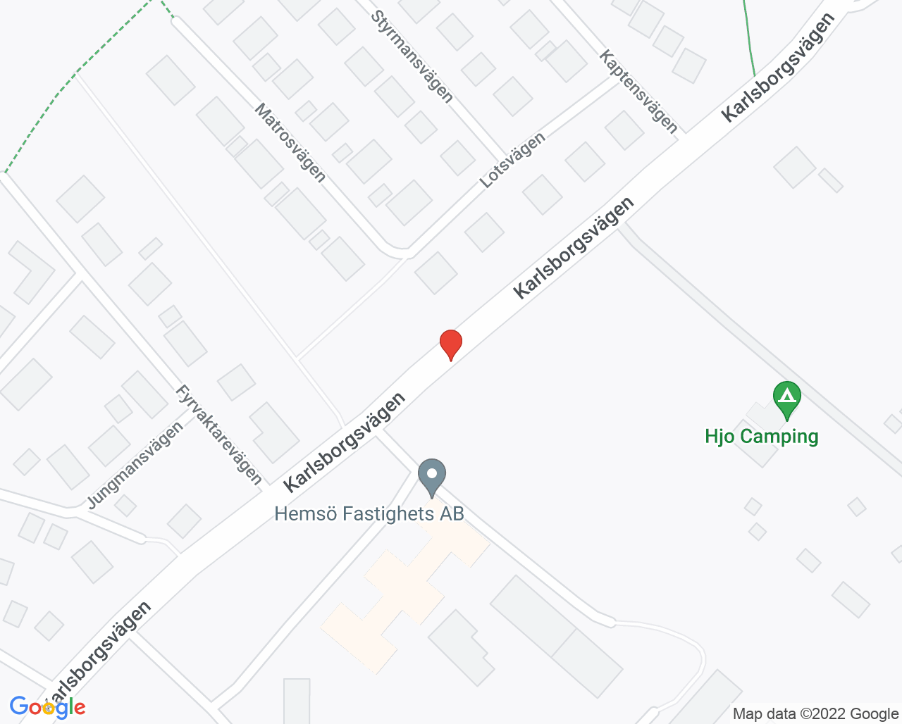 Karta till Närhälsan Hjo vårdcentral, Hjo