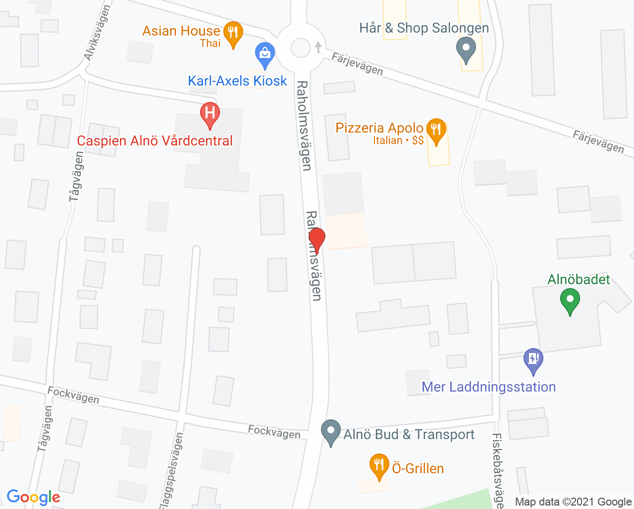 Karta till Doktor.se Alnö Vårdcentral