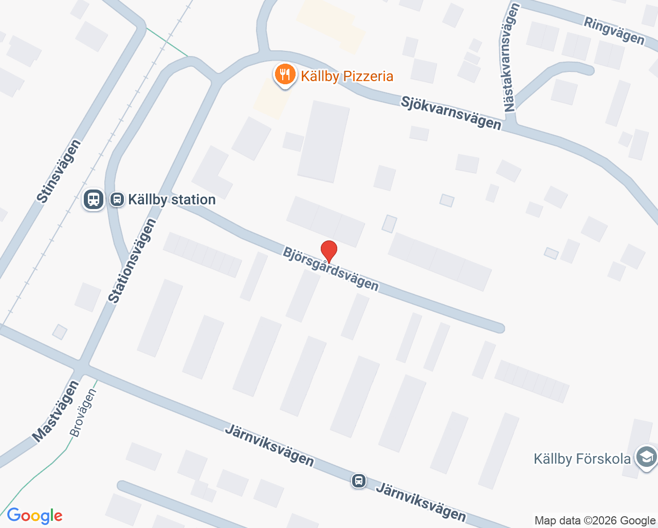 Karta till Folktandvården Källby, Källby