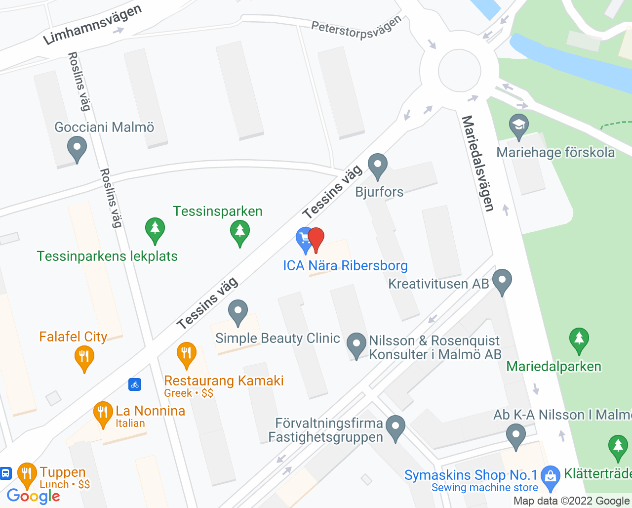 Karta till Smart Tandvård i Malmö AB, Malmö