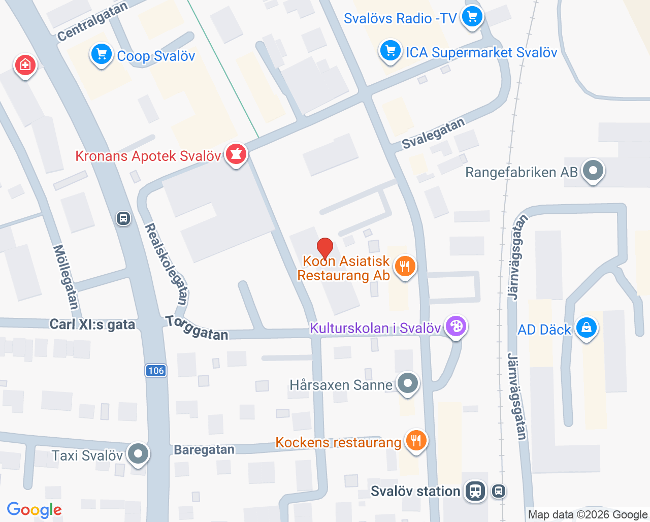 Karta till Vital Svalöv
