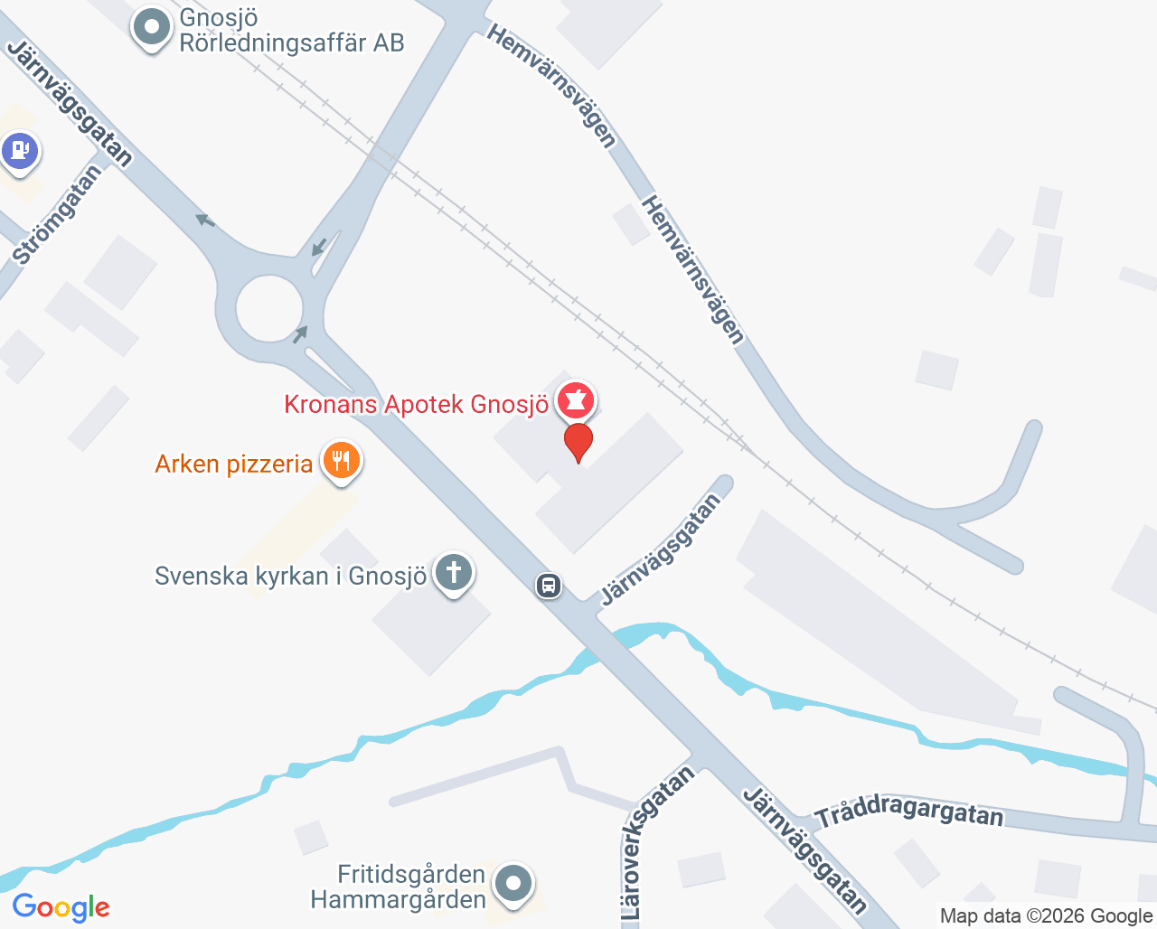 Karta till Gnosjö Folktandvård