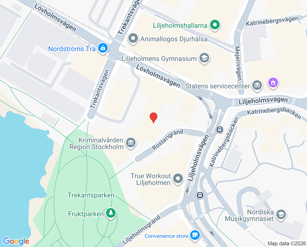 Karta till Capio Ultraljudsbarnmorskorna i Stockholm AB