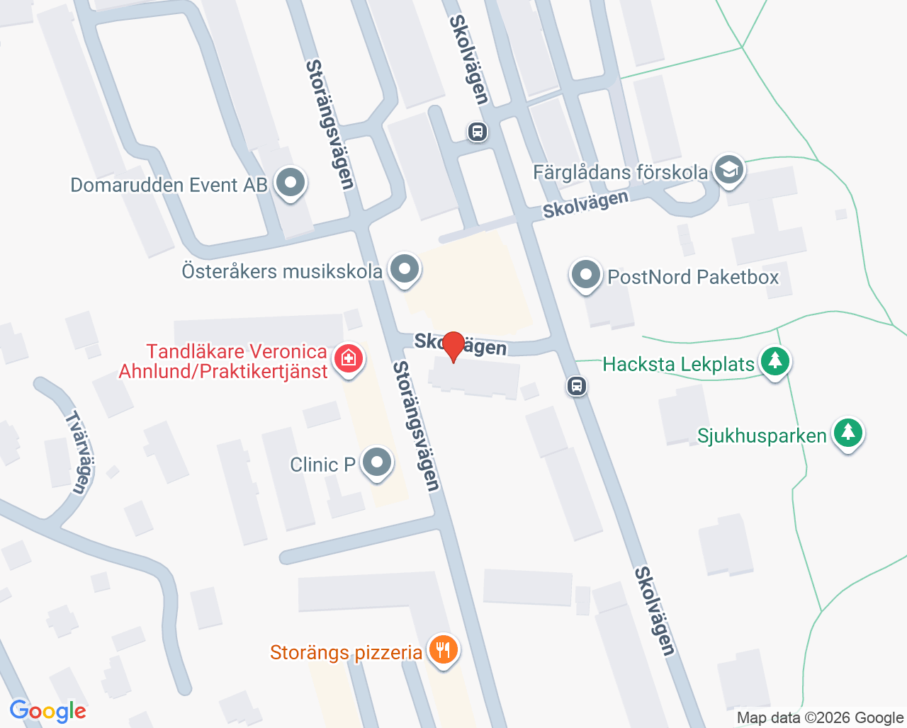 Karta till Beckodent Tl Raija Beckman, Åkersberga