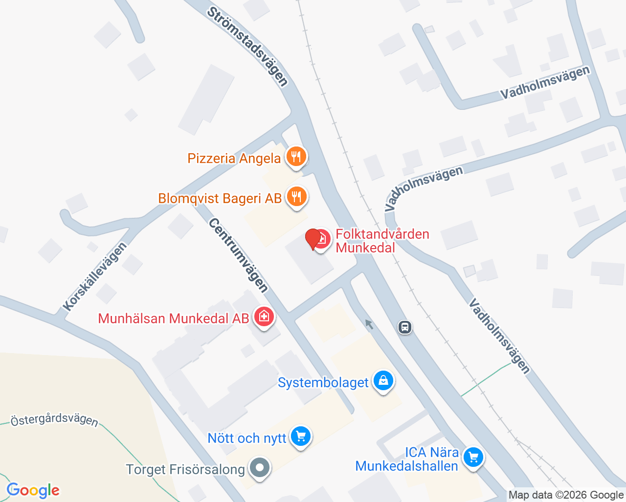 Karta till Dialysmottagning Munkedal, Munkedal